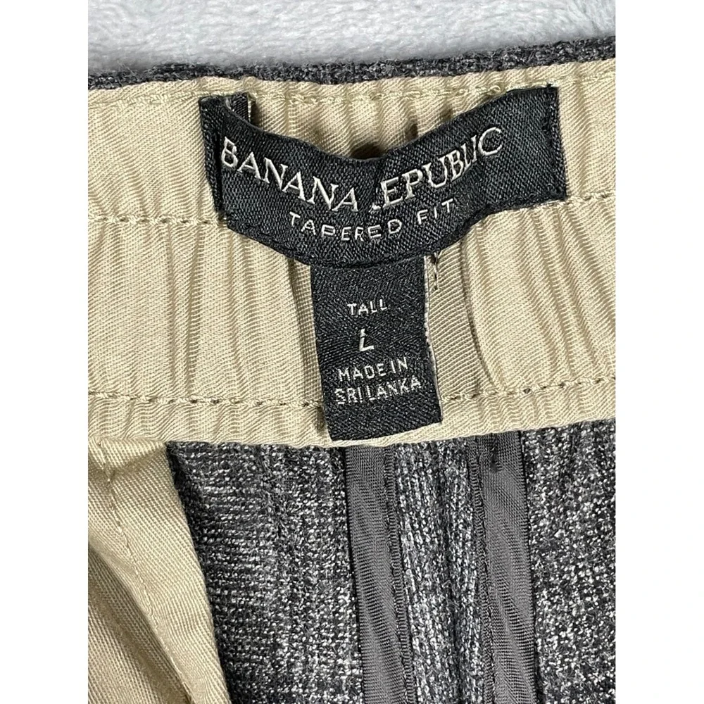 Banana Republic Vitale Barberis Canonico Wool Flannel 120s Pants Grey Tall L